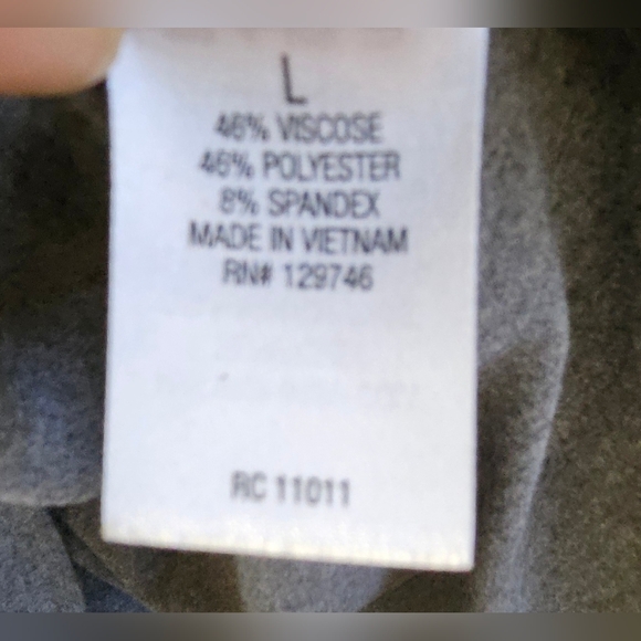 Ridgecut Toughwear Grey Quarter-Zip Performance Pullover Chest Pocket Size L - Picture 12 of 13